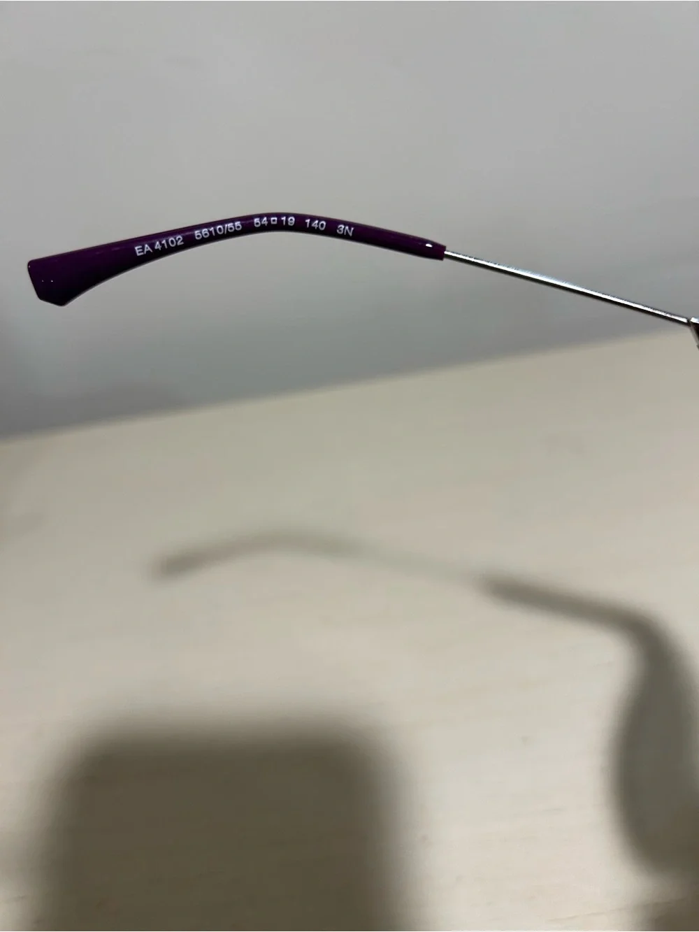 Emporio ARMANI Womens Sunglasses EA4102 5610/55 54mm Purple Silver 8 T85